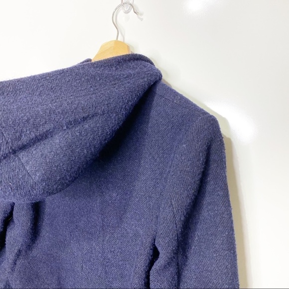 Massimo Dutti Wool Blended Hooded Jacket - Picture 4 of 13